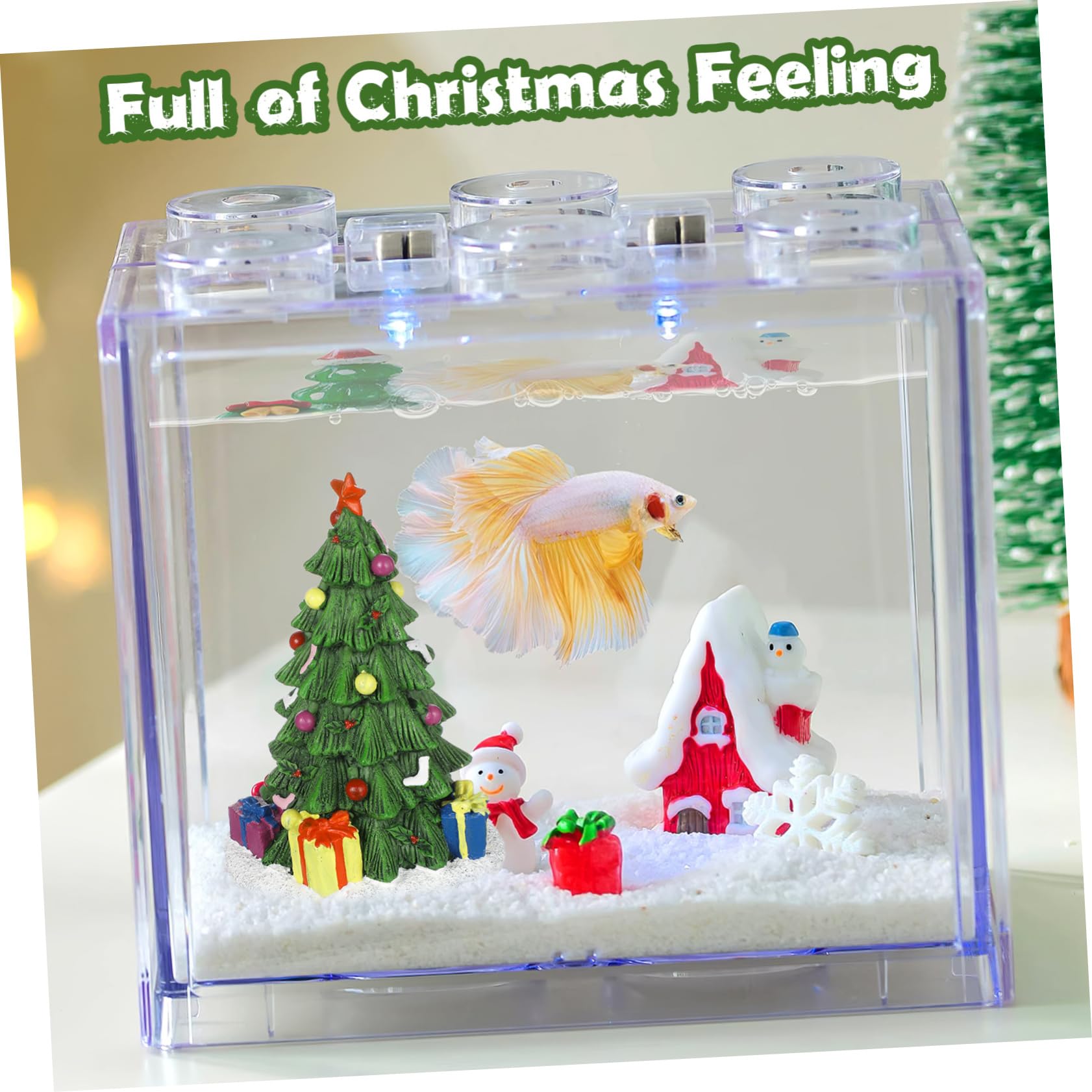 Decorazione per Acquario in Resina Delicato, Accessorio Paesaggistico Realistico per Acquari e Decorazione da Tavolo