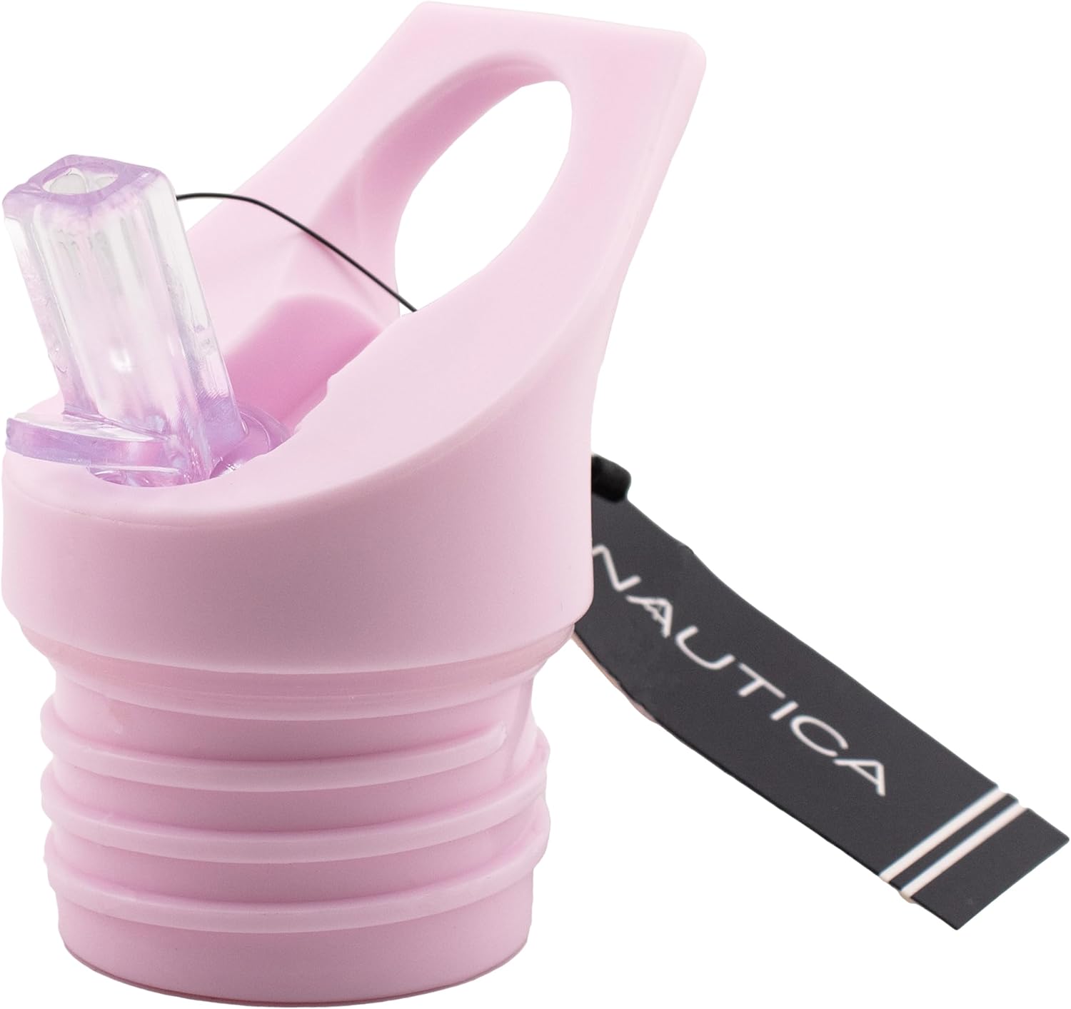 Nautica Insulated 21oz Sleek Stainless Steel Water Bottle with Flip Lid Straw, Leakproof, BPA-Free, Wide Mouth, Keeps Drinks Hot or Cold, Sports Bottle Ideal for Gym, Hiking and Travel (PASTEL PINK) - Image 3