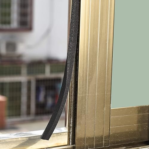 Miniatura 8 de TamBee Cinta de espuma de 12 pulgada de ancho x 14 pulgadas de grosor, tira de espuma de alta densidad, autoadhesiva, tira de sellado de goma de