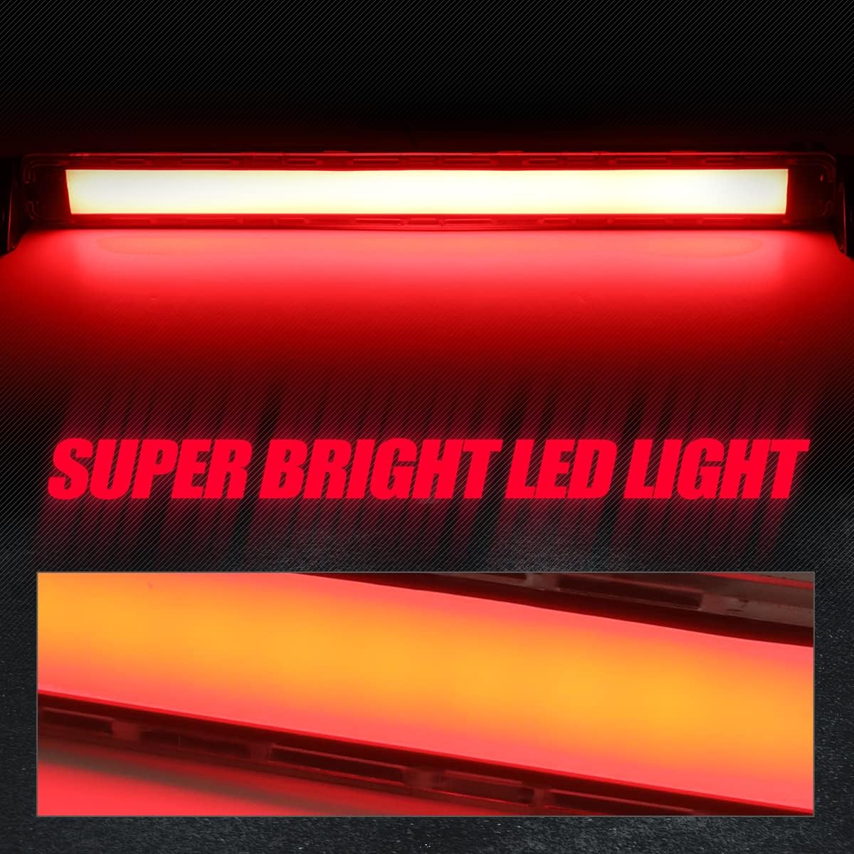 Auto Dynasty 3D LED 3rd Third Brake Light Compatible with 2001-2004 Nissan Pathfinder Infiniti QX4, Rear Center Cab Cargo Lamp High Mount Stop light