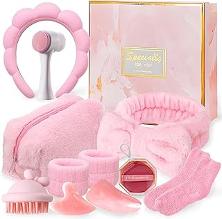 Skincare Set,Skin Care,Routine Skincare Visage,Cadeau Femme Criginal Utile,Kit Complet De Soins Visage Et Corps, Cadeau Femme Original,Parfait Pour Anniversaire Ou FêTe Des MèRes