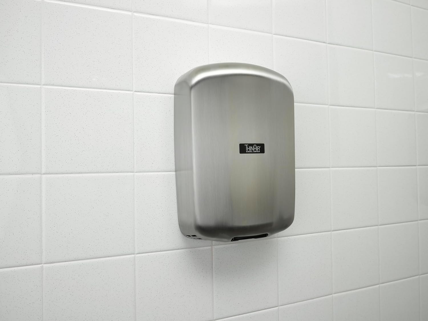Slim Profile, ADA-Compliant Excel Dryer ThinAir Hand Dryer, Automatic, Surface-Mounted, Hand Dryer, Brushed Stainless Steel Cover, 208-277V 50/60 Hz, TA-SB-208-277V