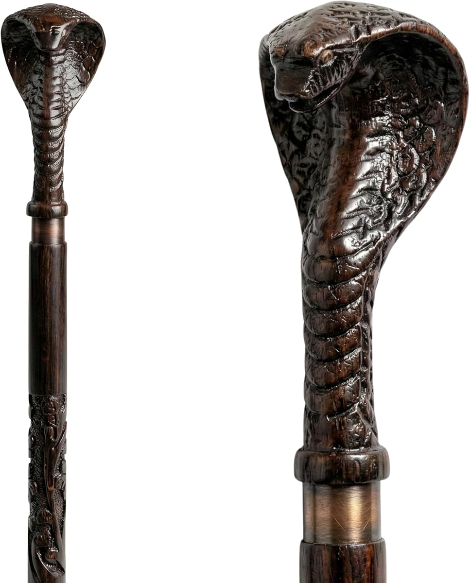 Handmade Wooden Walking Cane – Ergonomic Comfort Grip, Stylish Design – Durable Walking Stick for Men & Women – Support Cane for Seniors & Elderly