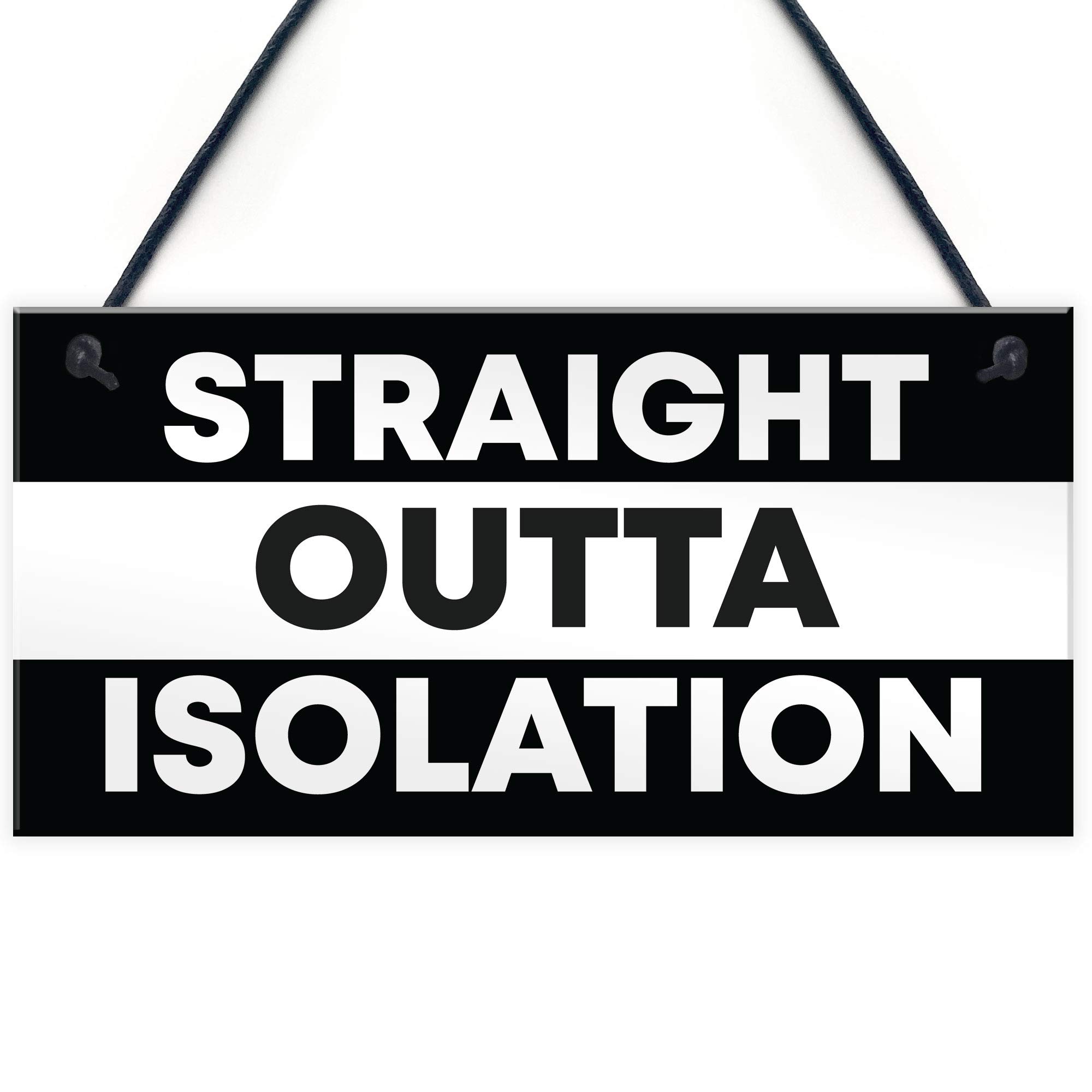 Red Ocean Staight Out Of Isolation Funny Quarantine Gifts Novelty Birthday Gifts For Him Man Cave Gifts