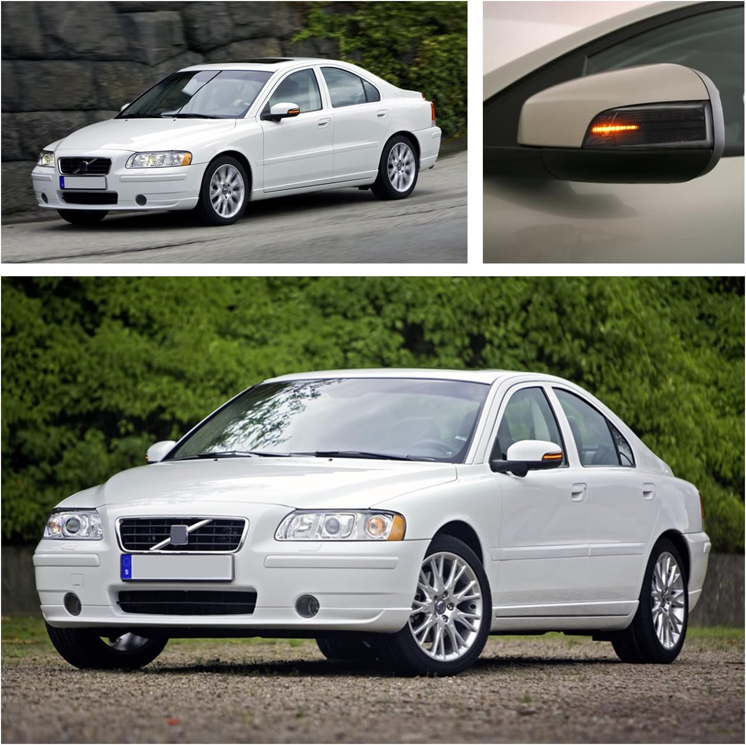 LED Sequential Side Mirror Lights Dynamic Turn Signal Lamps for Vol'vo C30 C70 S40 S60 V50 V70 S80 Sequential Turn Signal Blinker Indicator Light 2009 Jaguar XF Dynamic Side Mirror Lamp