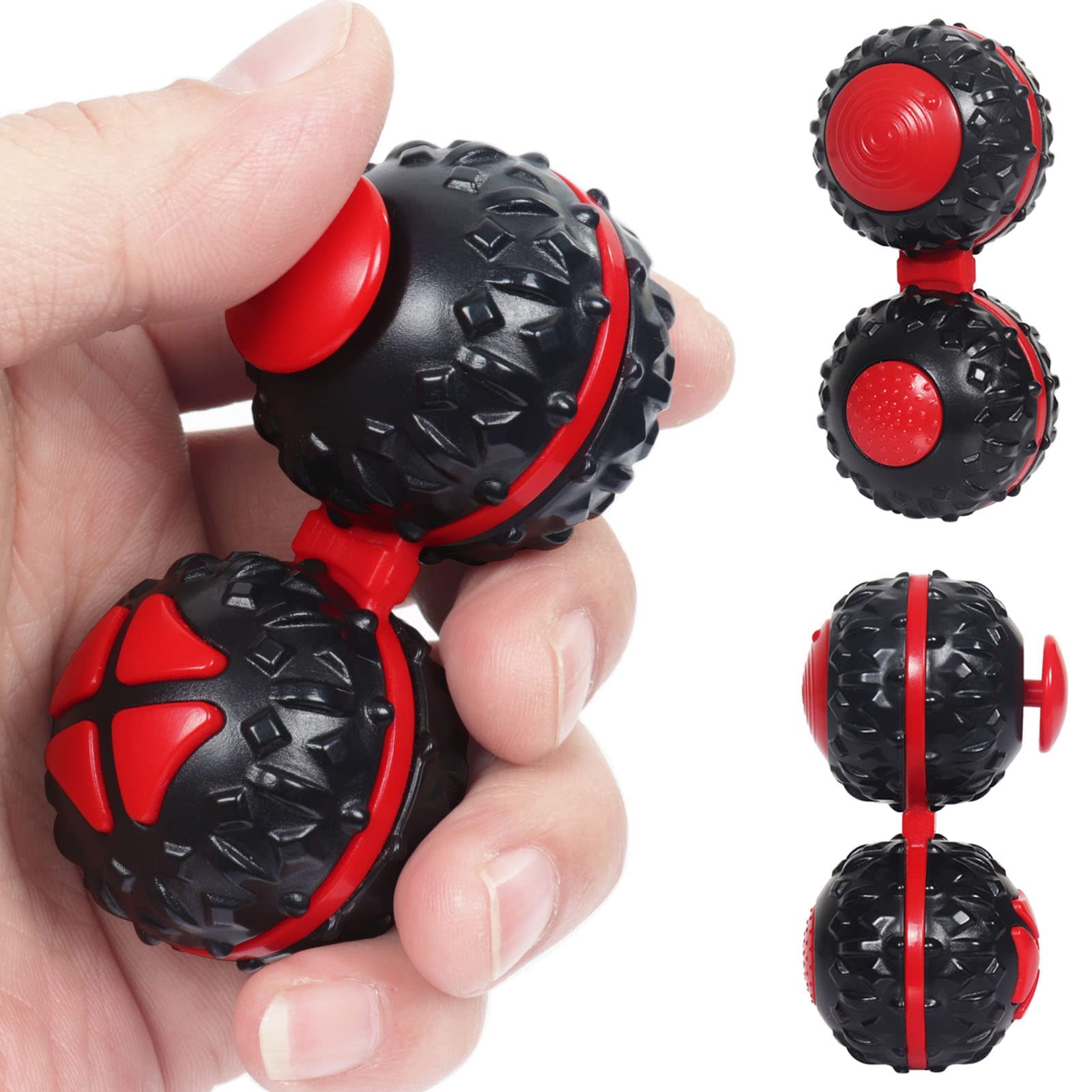 NALACAL Fidget Ball Stress Relief Toy Functions Massage Ball Fidget Toy Development Toy, 3D Fingertip Toys for ADHD Autism With 6-Fidget Functions For Adults Kids Stress Relief,Anxiety, ADD