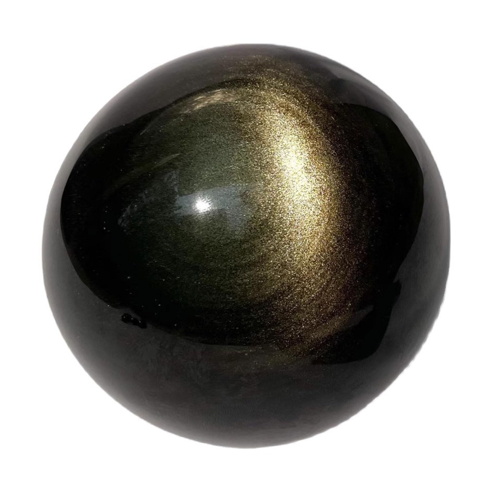 SUPBEI Golden Sheen Obsidian Crystal Ball Polished Stones Sphere with Stand for Home Decor, Chakra Balancing, Witchcraft, Reiki Healing and Crystal Grid,50mm