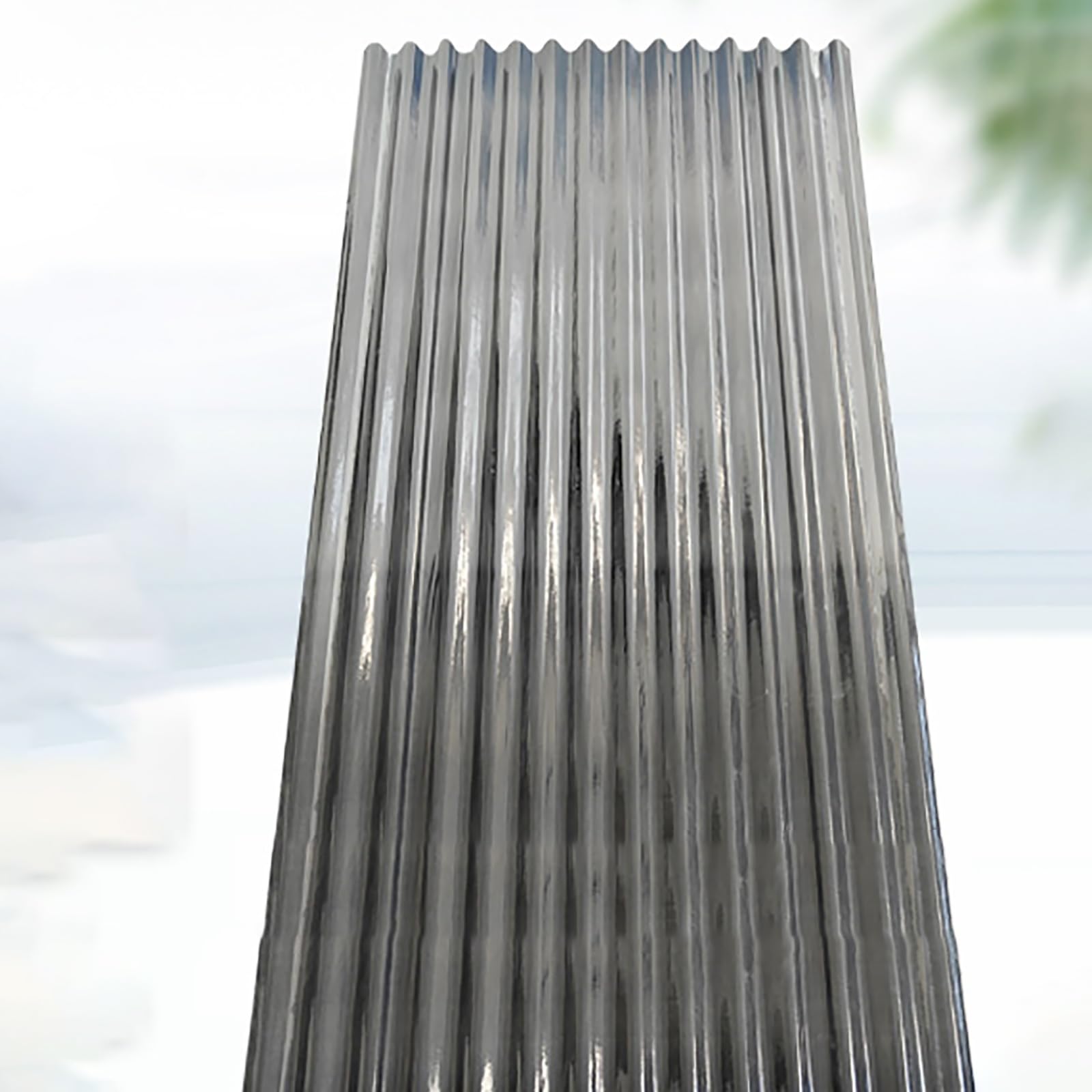 LLYLAFDC Fiberglass Daylighting Panels,2mm 5pcs Corrugated Roof Panel, Anti-UV Transparent Rainproof Board, Fiberglass Daylighting Panels, Easy to Bend Cut,Cladding,Greenhouse Sheets(35 * 79in)