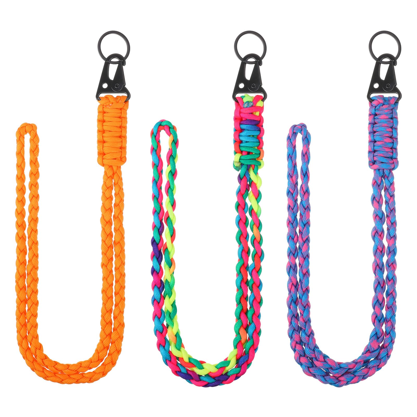 Vyuwast 3 Pcs Paracord Lanyards