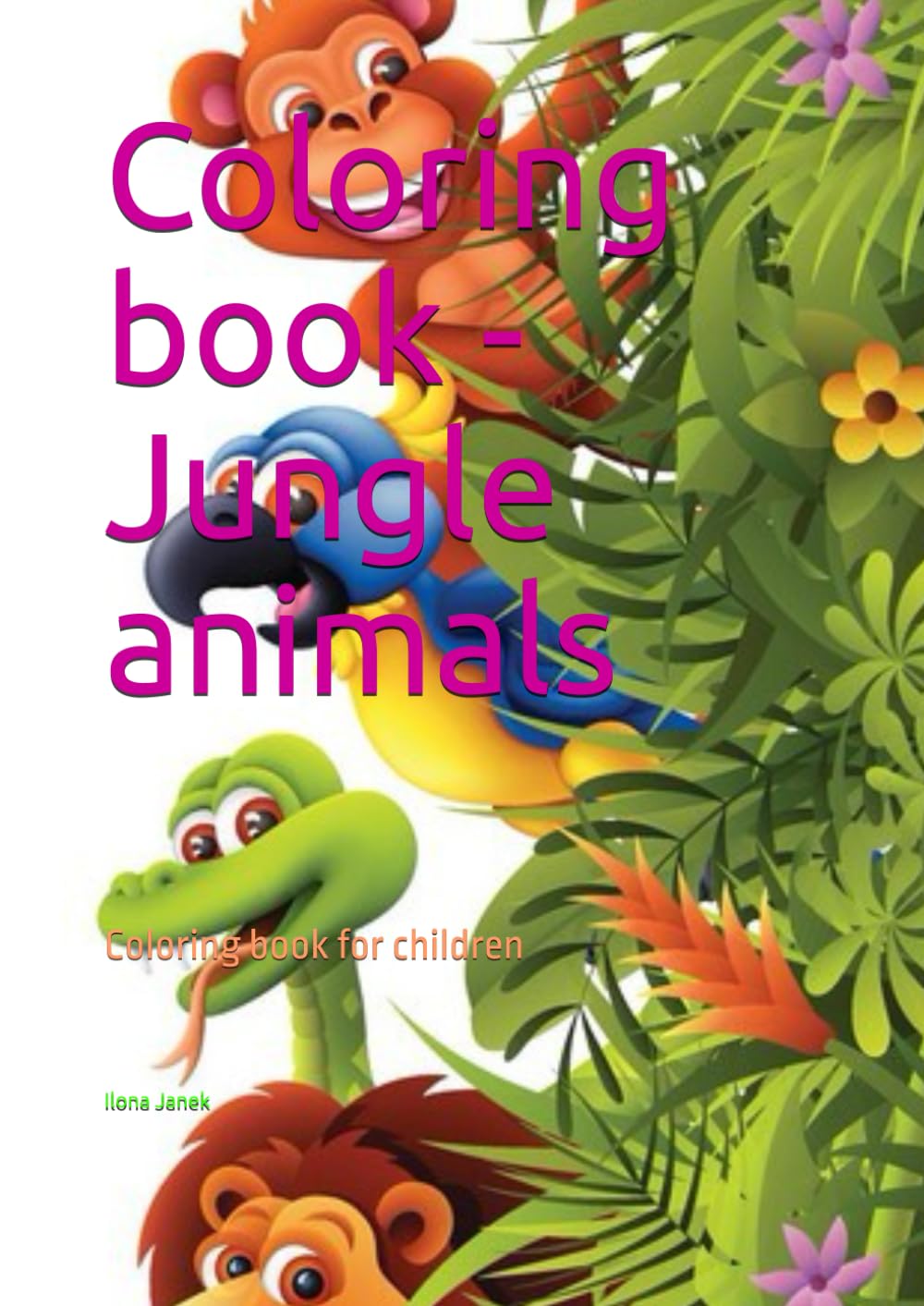 Coloring book -Jungle animals: Coloring book for children
