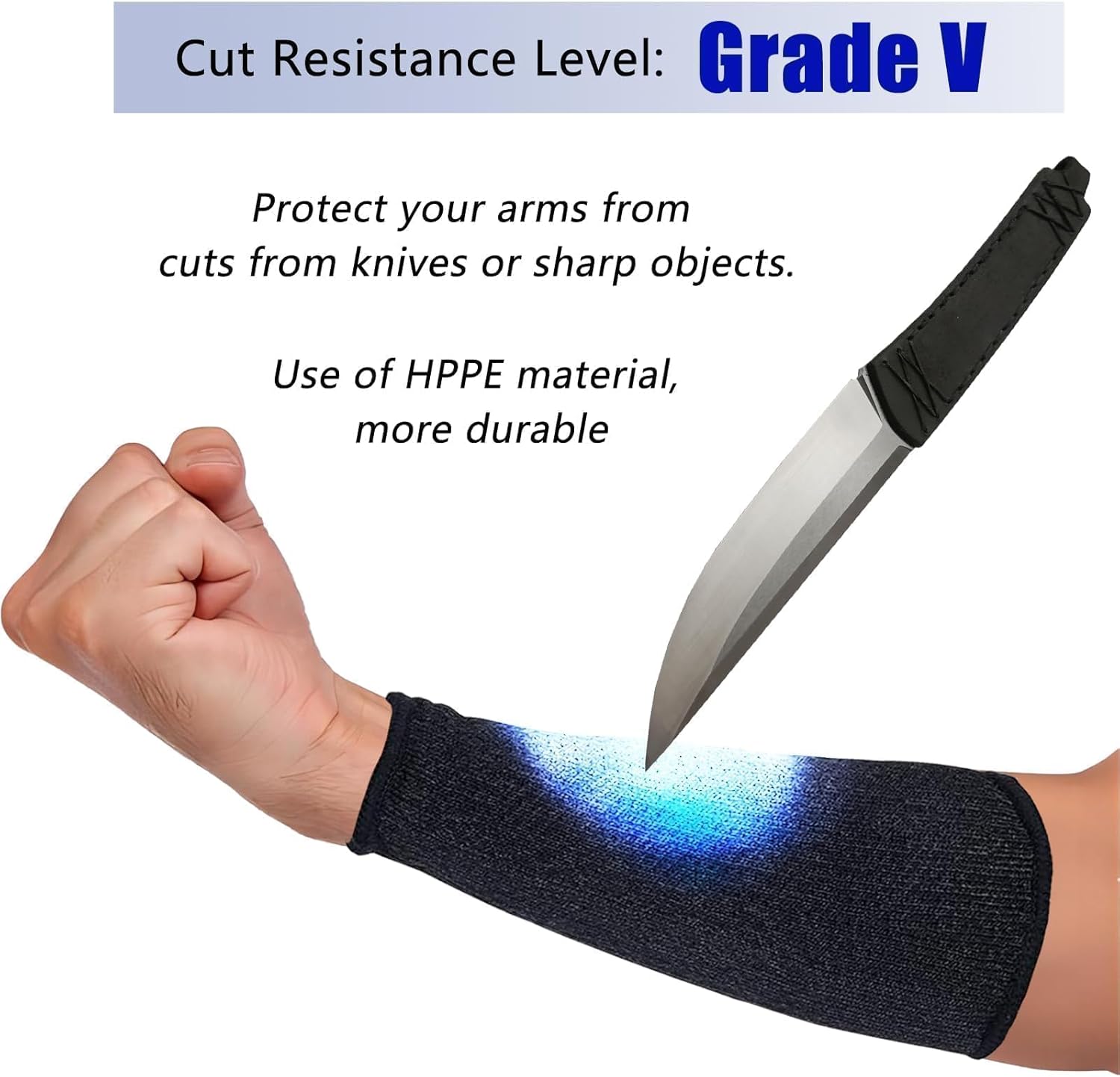 3 Pair Cut Proof Arm Sleeves Thin Skin Protection for Cooking Construction Woodwork Gardening Forearm Guards Men Women - Image 4