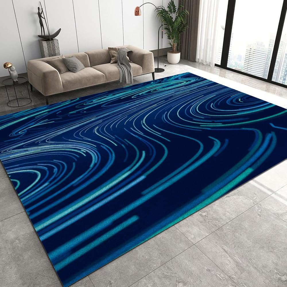 Tapis de salon 3D grand format soft antidérapant pour chambre