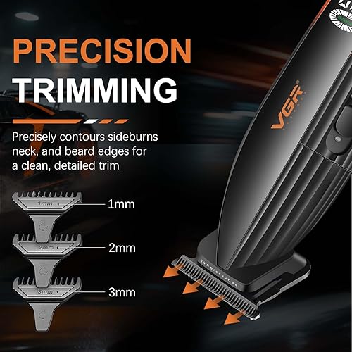 Miniatura 3 de VGR 889T - Cortadora de pelo profesional para hombres, 9000 rpm, inalámbrica, cortadora de pelo de alta velocidad, recortadora de barba con cuchilla