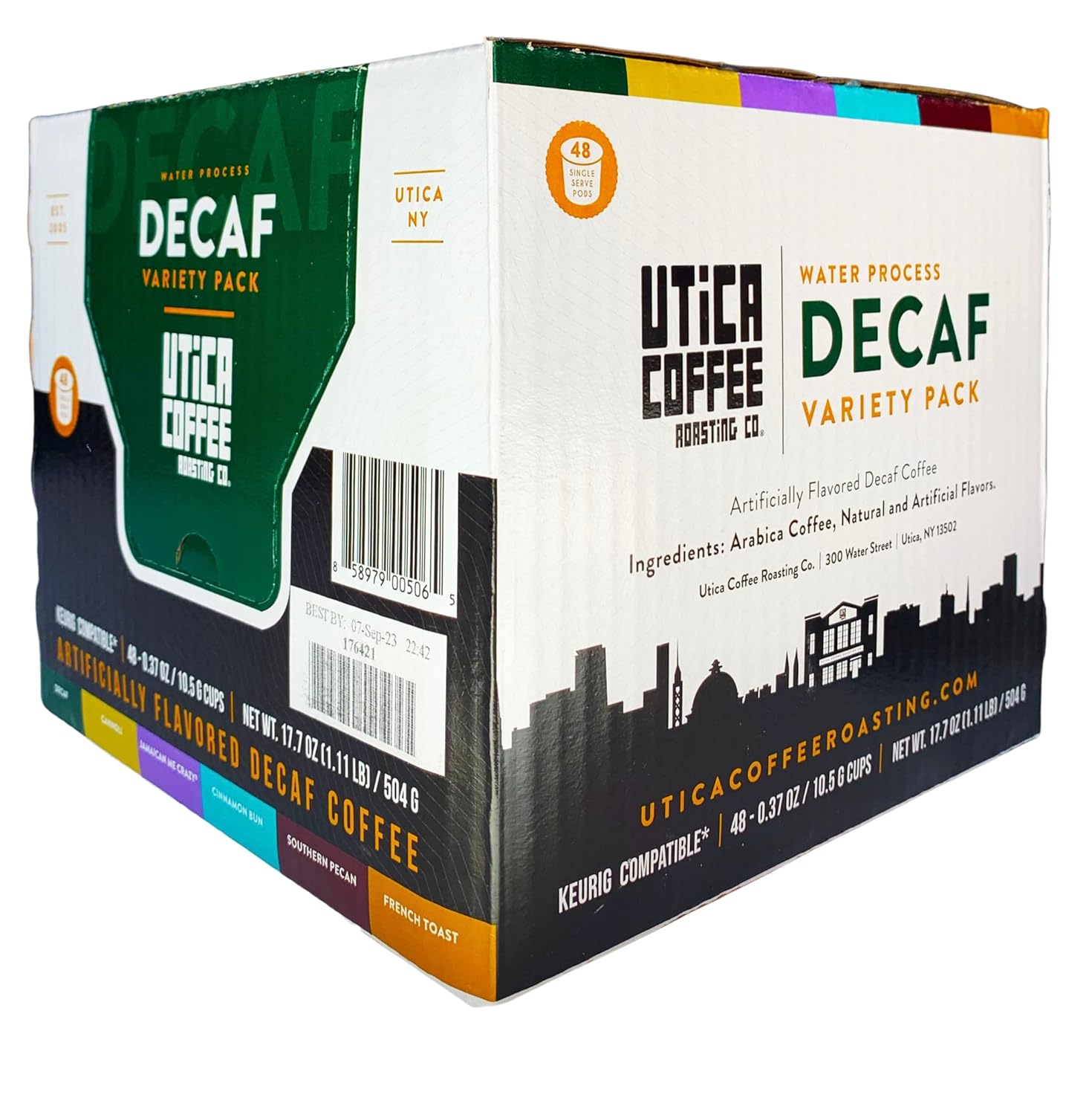 Utica Coffee Roasting Co. Decaf Variety Pack Flavored