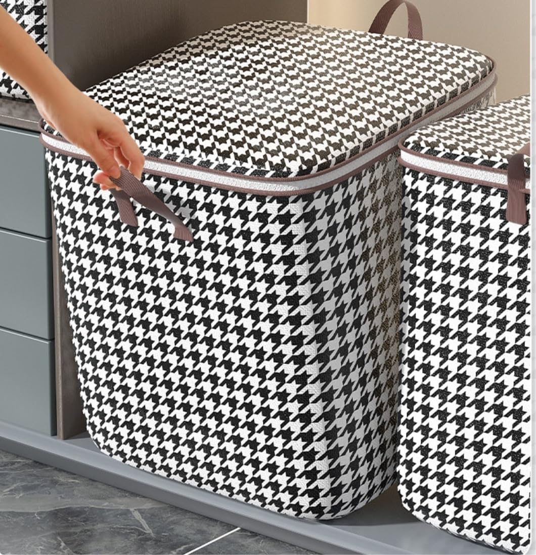 Storage Bins Storage Bag Organizer Large Blanket Clothes Organization Wardrobe Sorting Storage Box Portable Storage Bag Storage Container(50 * 50 * 40cm)