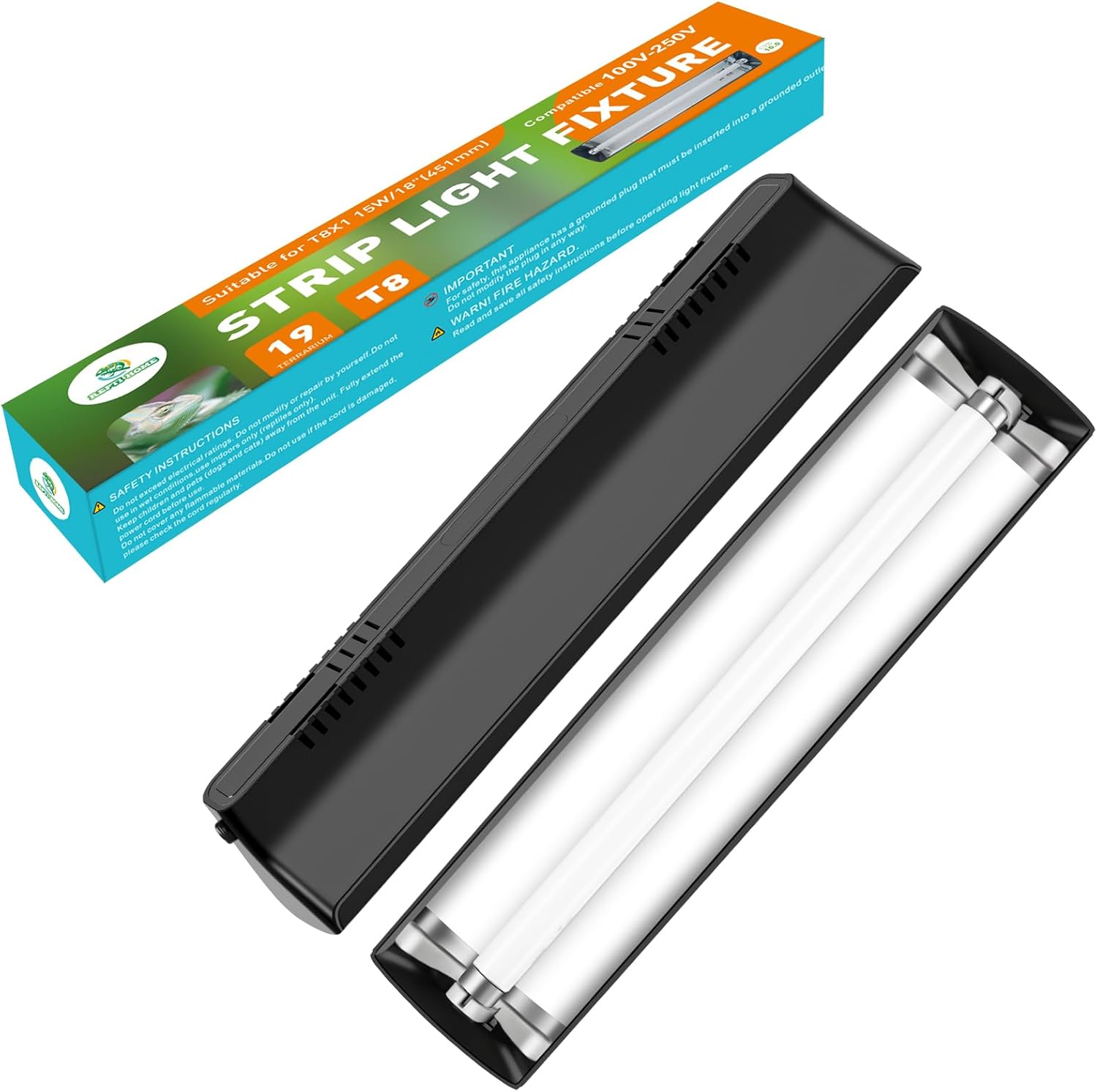 REPTI HOME T8 UVA UVB Reptile Light Combo Kit(100V250V
