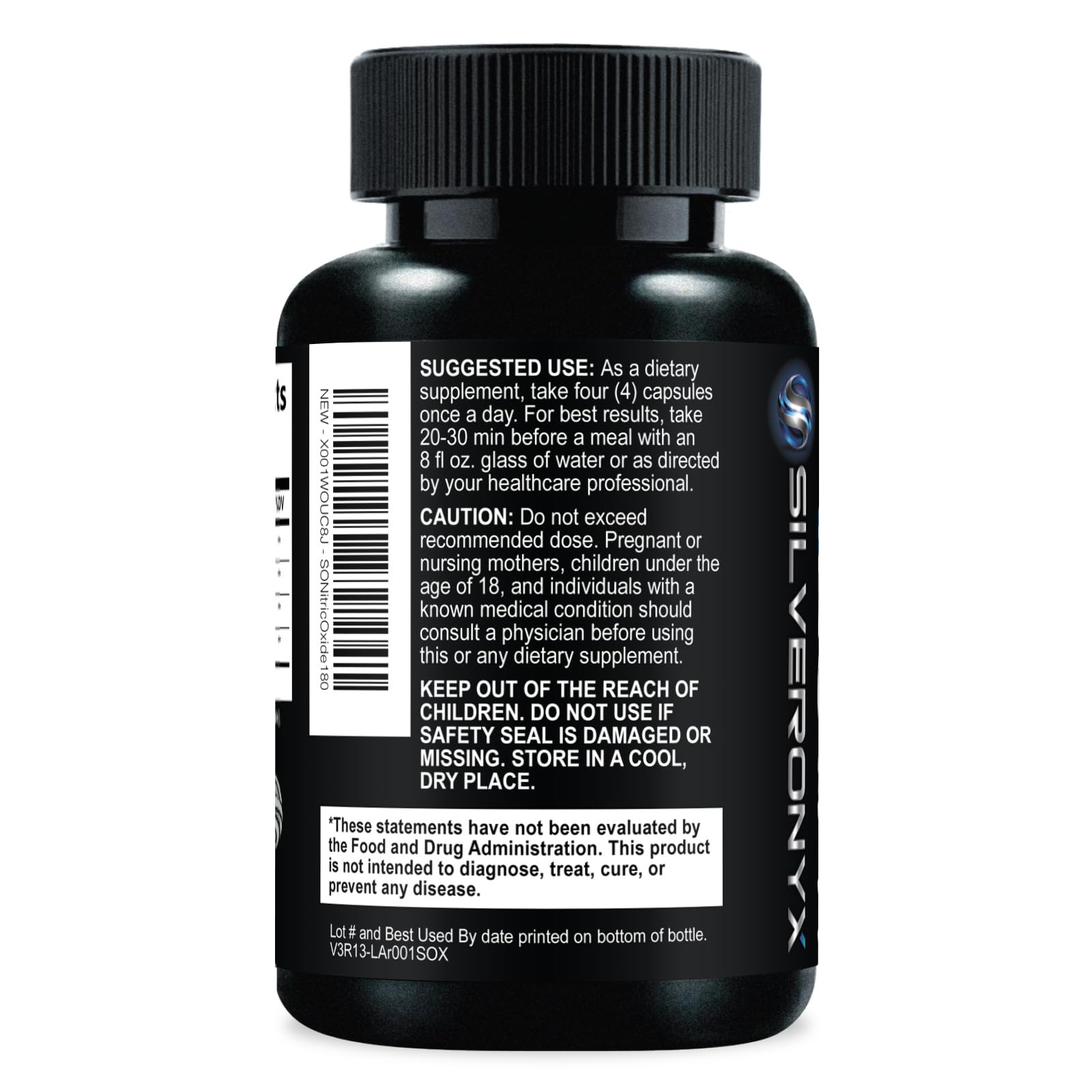 Nitric Oxide Supplement 3000mg Blend - 3X Strength L-Arginine & L-Citrulline - Complete Pre Workout Nitric Booster - Natural Energy & Muscle Support for Men & Women - Bottled in USA - 180 Capsules — Amazon image 8