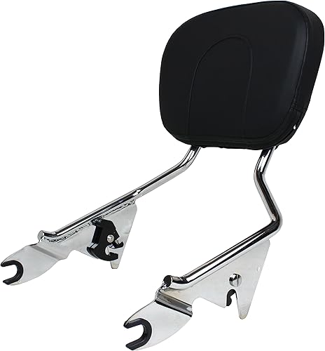 Miniatura 9 de YHMOTO - Respaldo trasero desmontable para pasajeros compatible con Harley Davidson Touring Street Glide Road King Electra Glide 2009-2022 (negro)