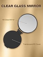 Vista 4 de Qislee Espejo compacto a granel, espejo de maquillaje redondo para bolso, juego de 24 (blanco)