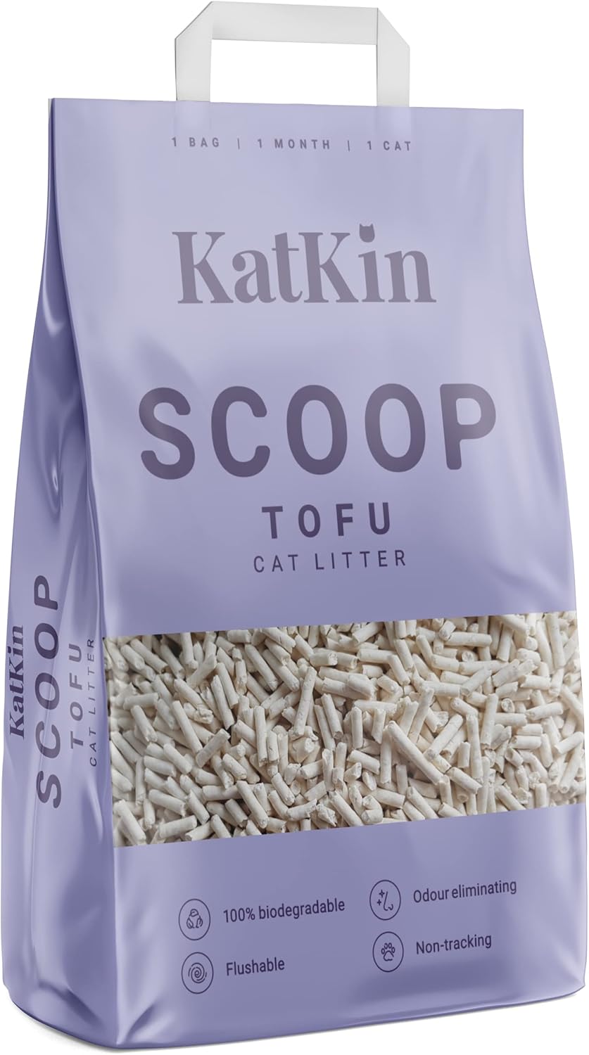 KatKin Scoop Tofu Litter (2.4kg/6L bag) 100 Sustainable