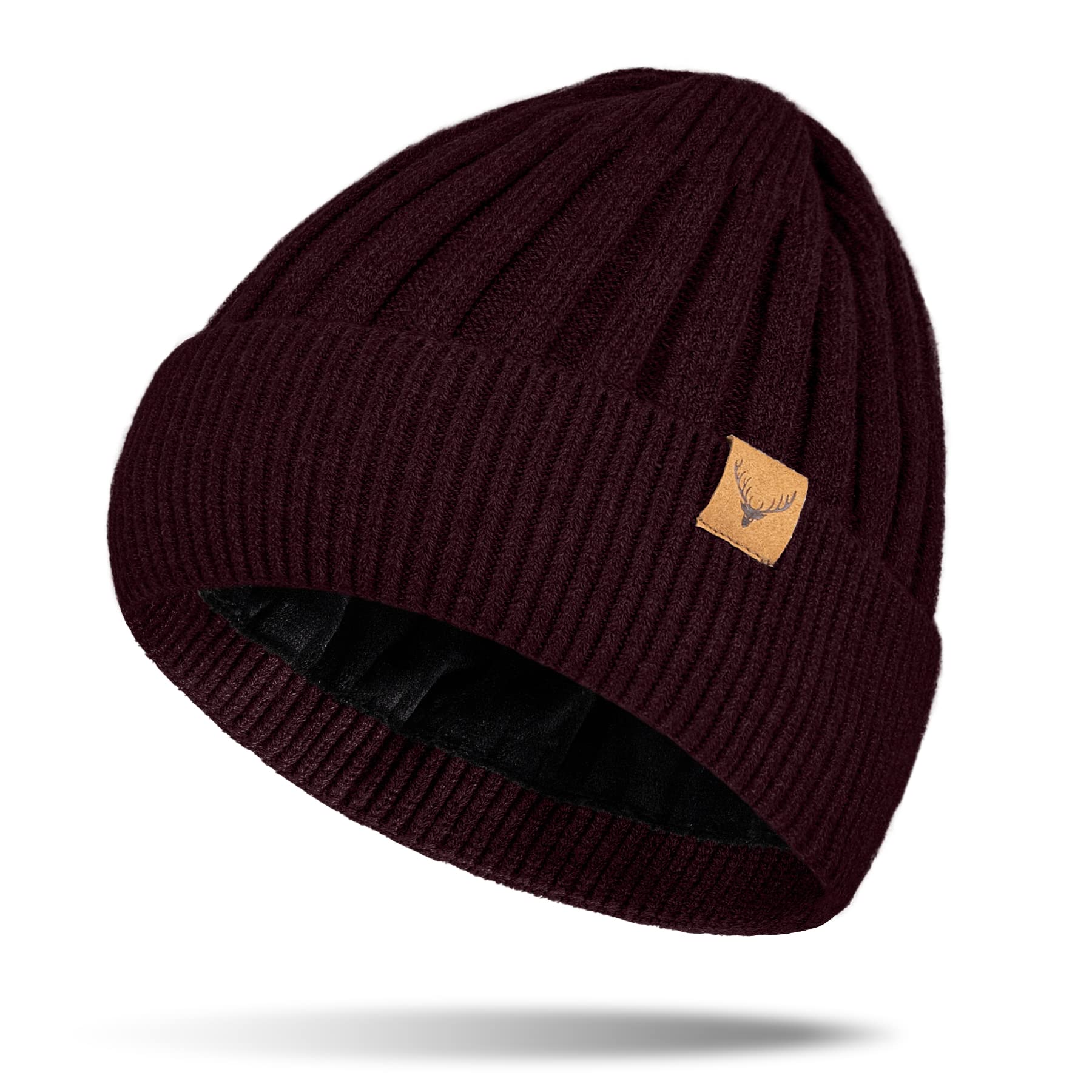 NEOLABeanie Hat Men - Winter Hats Thermal Trawler Beanie Hats Soft Classic Knitted Cuffed Beanies Gifts for Men UK