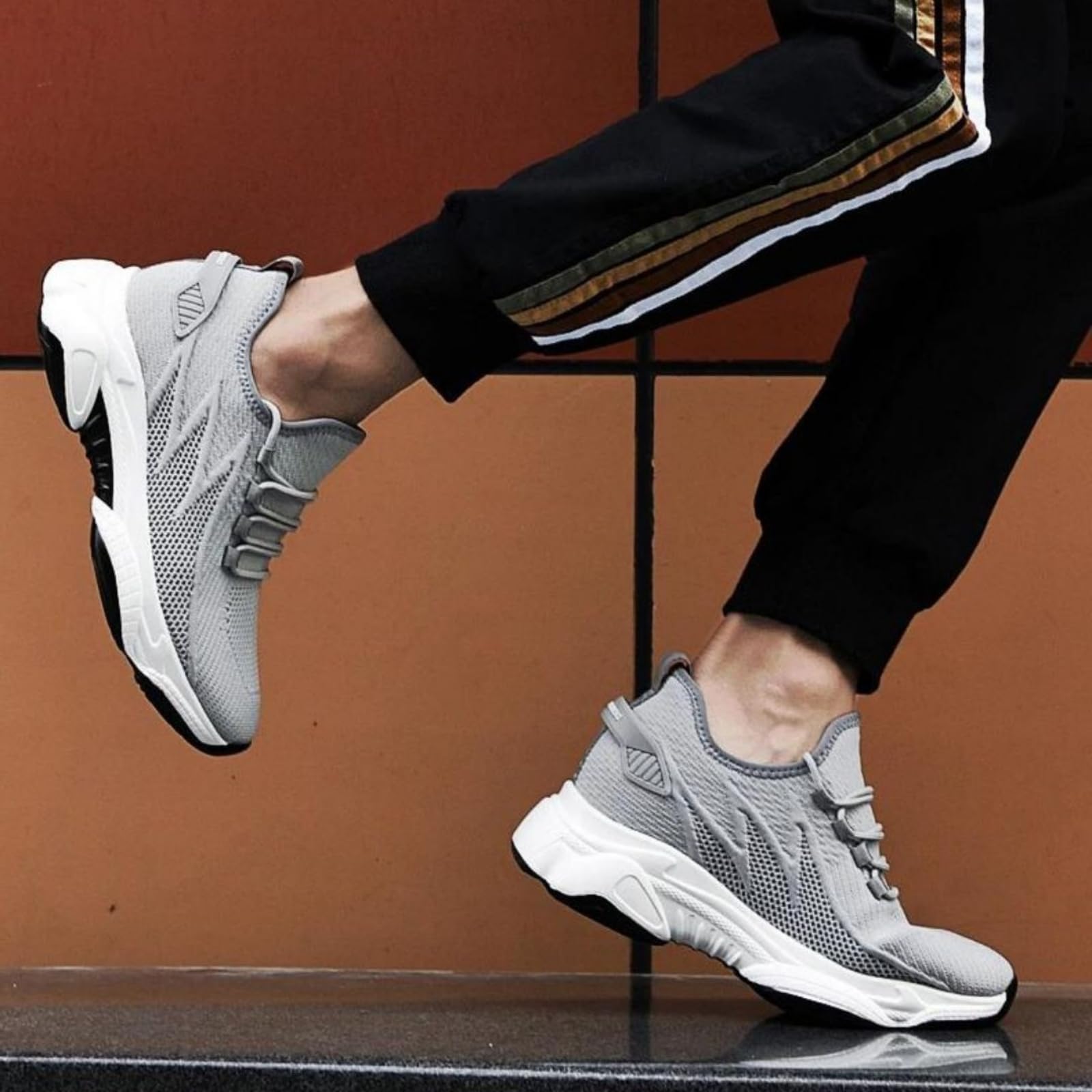 Elevate Shoes Herren, 4/6/8/10cm Elevateshoes, Schuhe Die Größer Machen Herren, Breathable Non-Slip Invisible Trainers