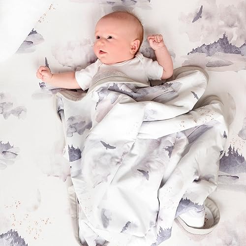 Miniatura 4 de Oilo Sábana para cuna, transpirable, ajustada, jersey de algodón turco, 300 hilos, lavable a máquina, se adapta a cuna estándar (28 x 52 x 6