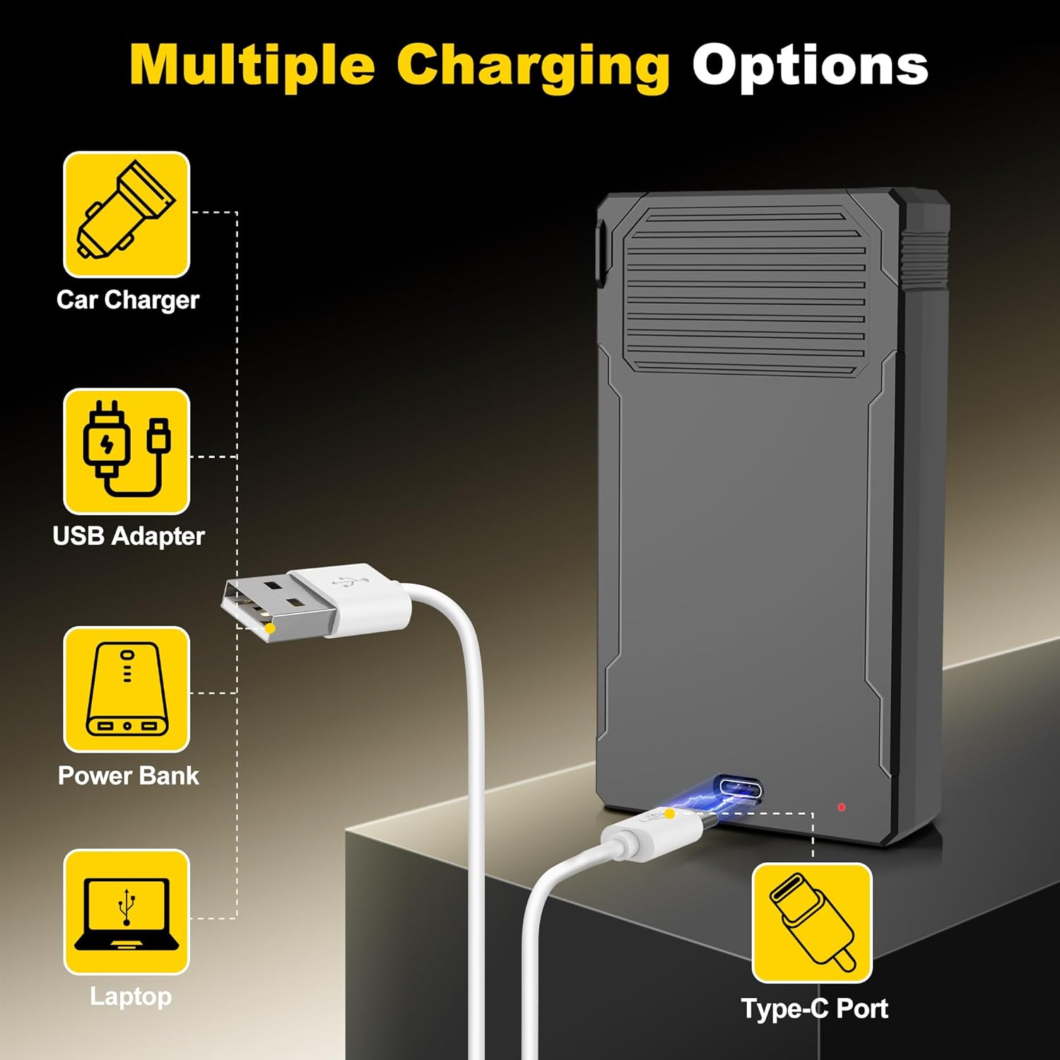 2-Pack 7000mAh LIT-22 Replacement Rechargeable Battery Compatible with Spypoint Trail Cameras Flex Plus, M, Dark, S-Dark, S, G-36 Series - Lithium Ion Power Supply