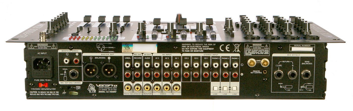 Amazon.com: VocoPro KJ-7808RV Professional KJ/DJ/VJ Mixer with DSP