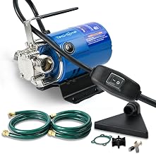 Water Transfer Pump, 115V 1/10 HP 330 GPH Electric Utility Pump,With ON/OFF Switch And 2 * 6 Feet Water Hoses Kit.