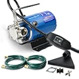 Water Transfer Pump, 115V 1/10 HP 330 GPH Electric Utility Pump，With ON/OFF Switch And 2 * 6 Feet Water Hoses Kit.