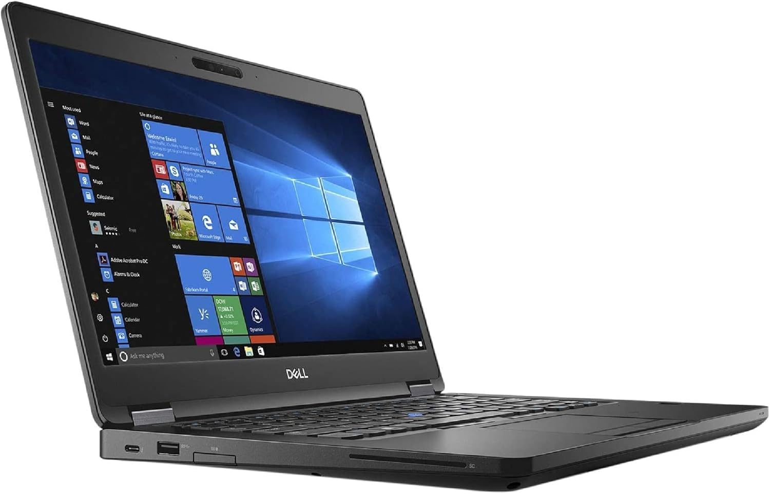 Dell Latitude 5490 14"" Laptop Includes Core i5-8350U 16GB RAM 256GB SSD Windows 11 Pro, Black (Renewed)