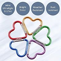 Vista 3 de OMUKY Mosquetones multicolor Clips de gancho Accesorios de camping Hebilla para senderismo al aire libre Viajar