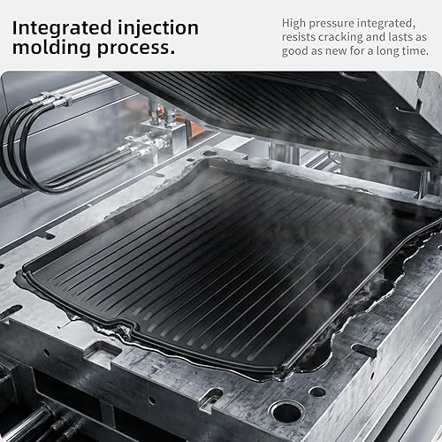 Miniatura 8 de Revestimientos de carga para todo tipo de clima para el nuevo Tesla Model Y Juniper 2025 2026 Alfombrilla de maletero con alfombrillas de bandeja