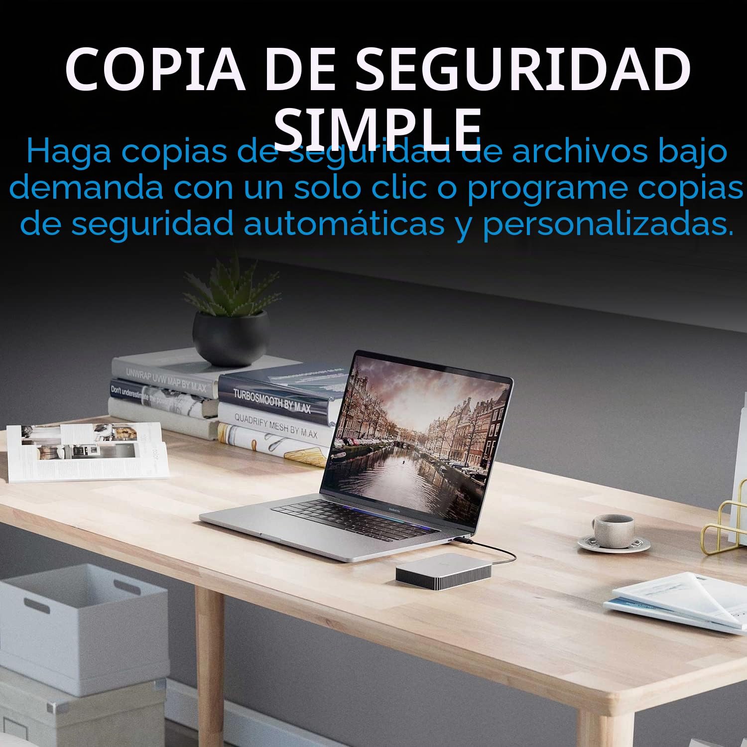 LaCie Mobile Drive V2 4TB — diseño fino, USB‑C Disco duro externo portátil 2,5", Moon Silver, para Mac y Windows — incluye Rescue Data Recovery