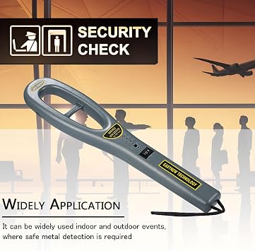 Hand Held Metal Detector,VResourcing Portable High Sensitivity Metal Detector for Security Inspection (Sound & Vibration Alerts)