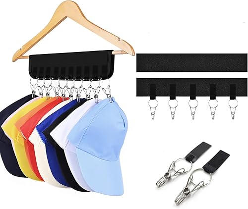 Organizador de sombreros para gorras de béisbol ganchos para sombreros para armario 1 paquete de perchero para habitación organizador de gorras de