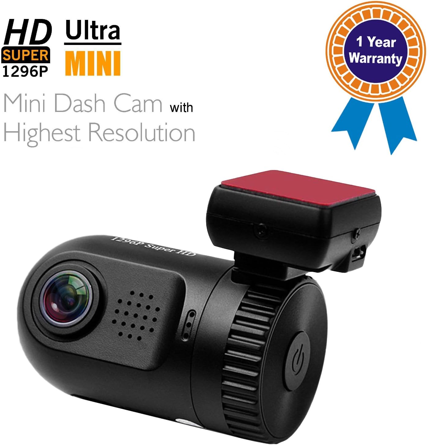 Adashine Ambarella A7LA50 Chip Dashboard DVR Mini 0805 Camera with 8 GB Card