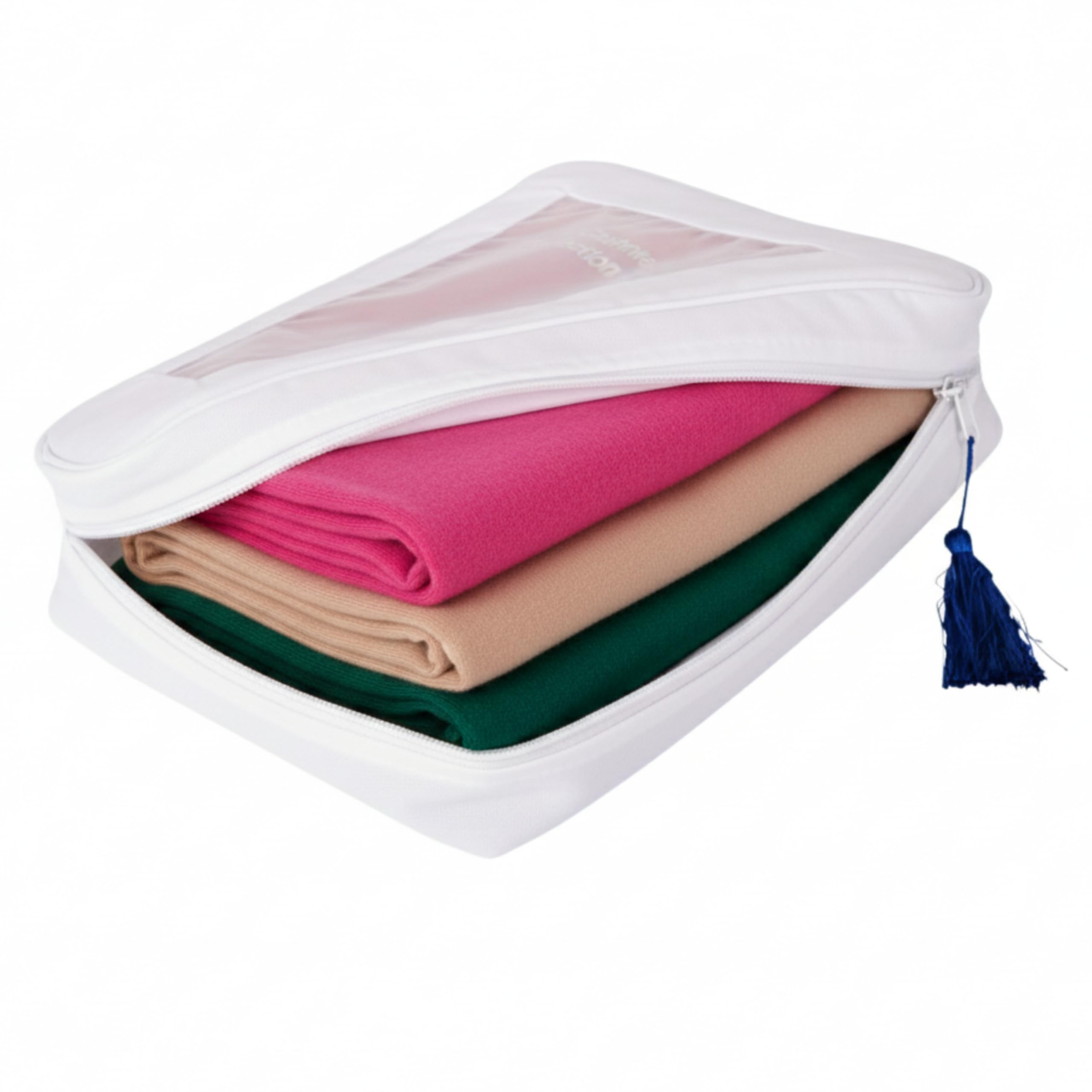 The Cashmere Choice Cashmere Storage Bags for Clothes, Jumpers, Scarves – 100% Cotton Garment Bag – Standard Size