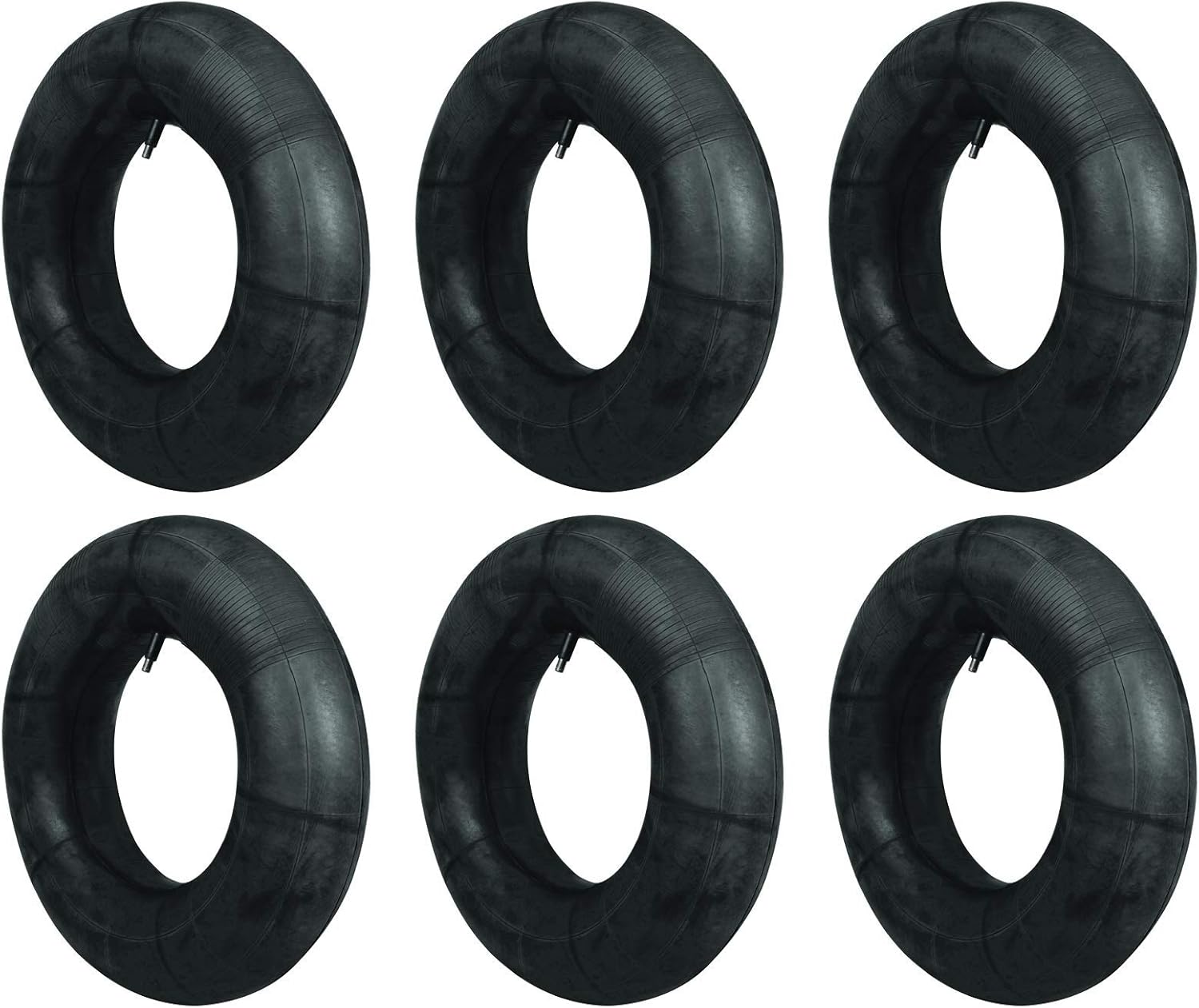 Truper 33194 Replacement Wheelbarrow Inner Tube 8 Rim, 16-Inch Diameter, 6-Pack, Black
