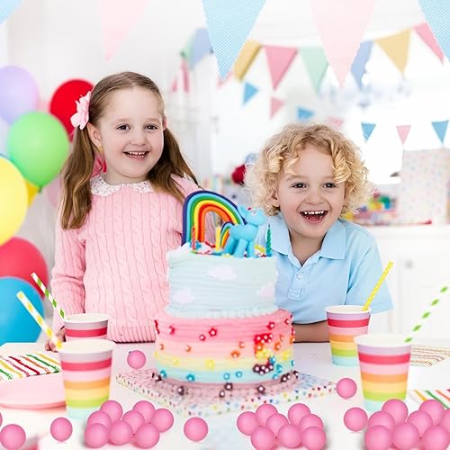 Vista 81 de Hanaive Paquete de 100 pelotas de tenis de mesa multicolor de 1.575 pulgadas, bolas de plástico lavables a granel, juego pequeño para juegos de Negro