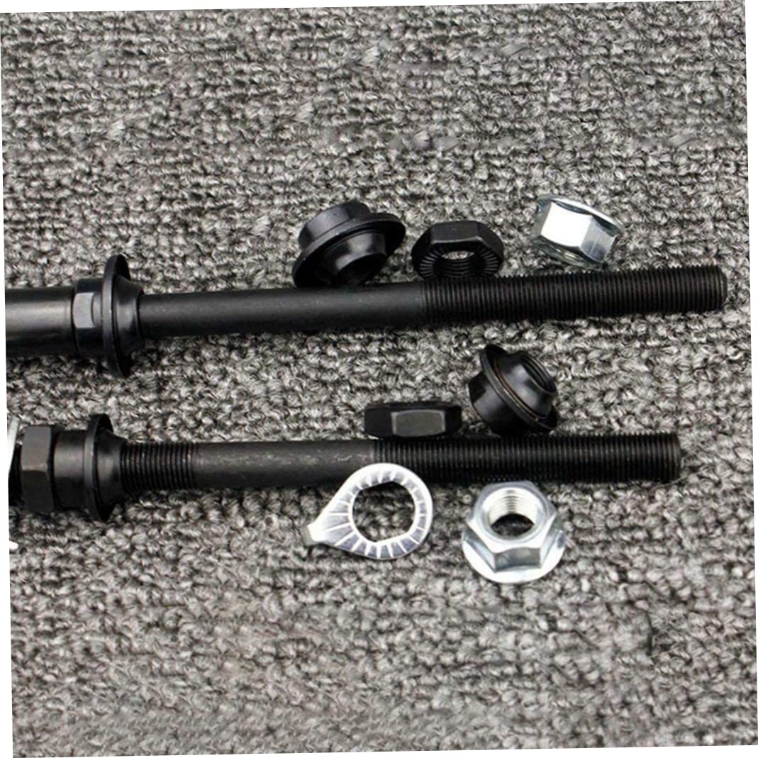 Solid Steel Bike Spindles Bicycle Wheel Hub Axle Set - 150mm Front ...