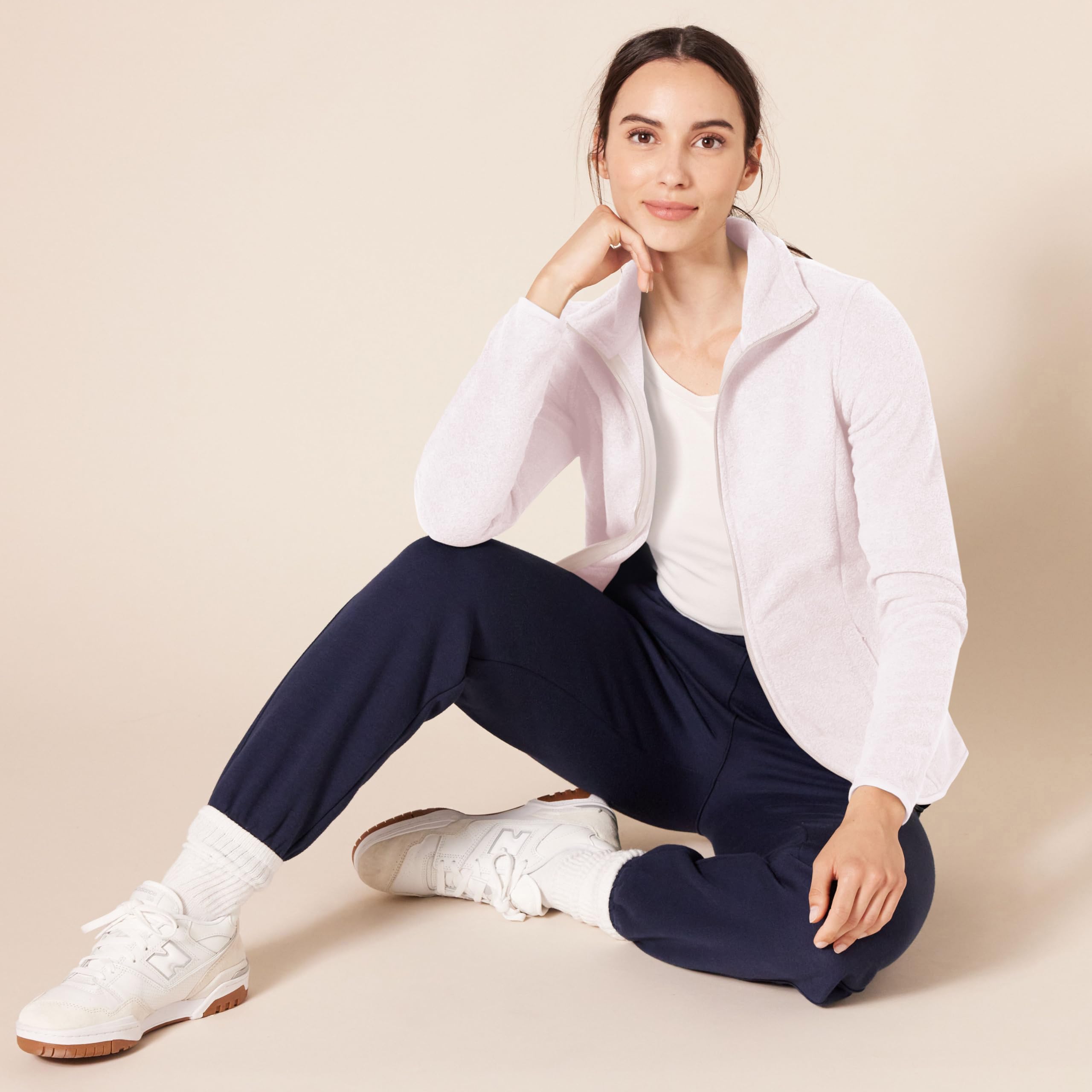 Amazon Essentials Donna Giacca in Pile Morbido con Cerniera Intera dal Taglio Classico (Disponibile in Taglie Forti)