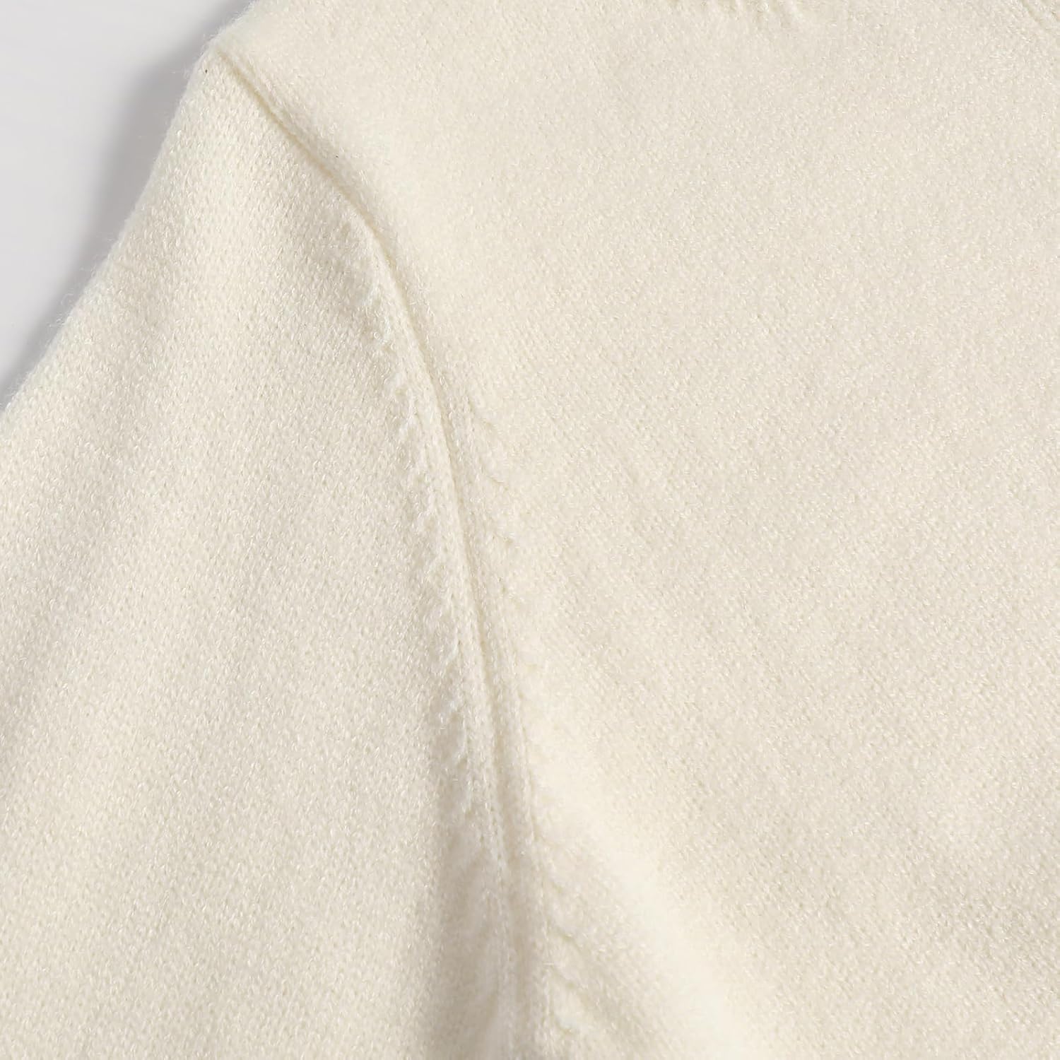 Womens Button Down Crew Neck Long Sleeve Ribbed Knit Lightweight Soft Relaxed Fit Cardigan - Image 5