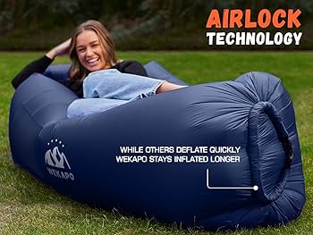 WEKAPO エアラウンジチェア 　エアベッド WEKAPO Inflatable Lounger Air Sofa Hammock-Portable,Water