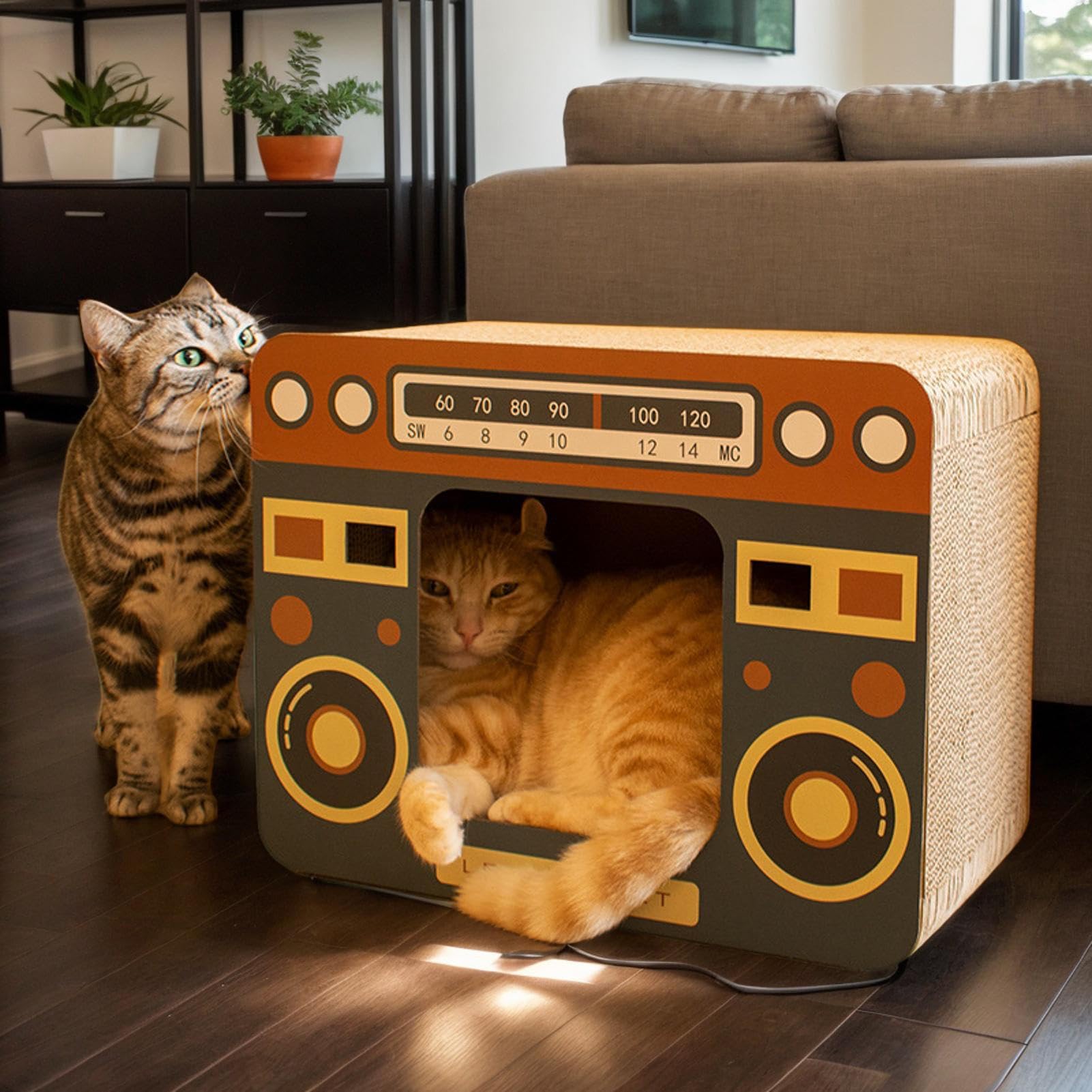 Griffoir Chat en Carton Jouet Chatons Protecteur Meubles | Griffoir Vertical Pour Chats D'Intérieur Pour Chatons Et Animaux, Intérieur, Appartement, Maison, Salon, Abri Extérieur