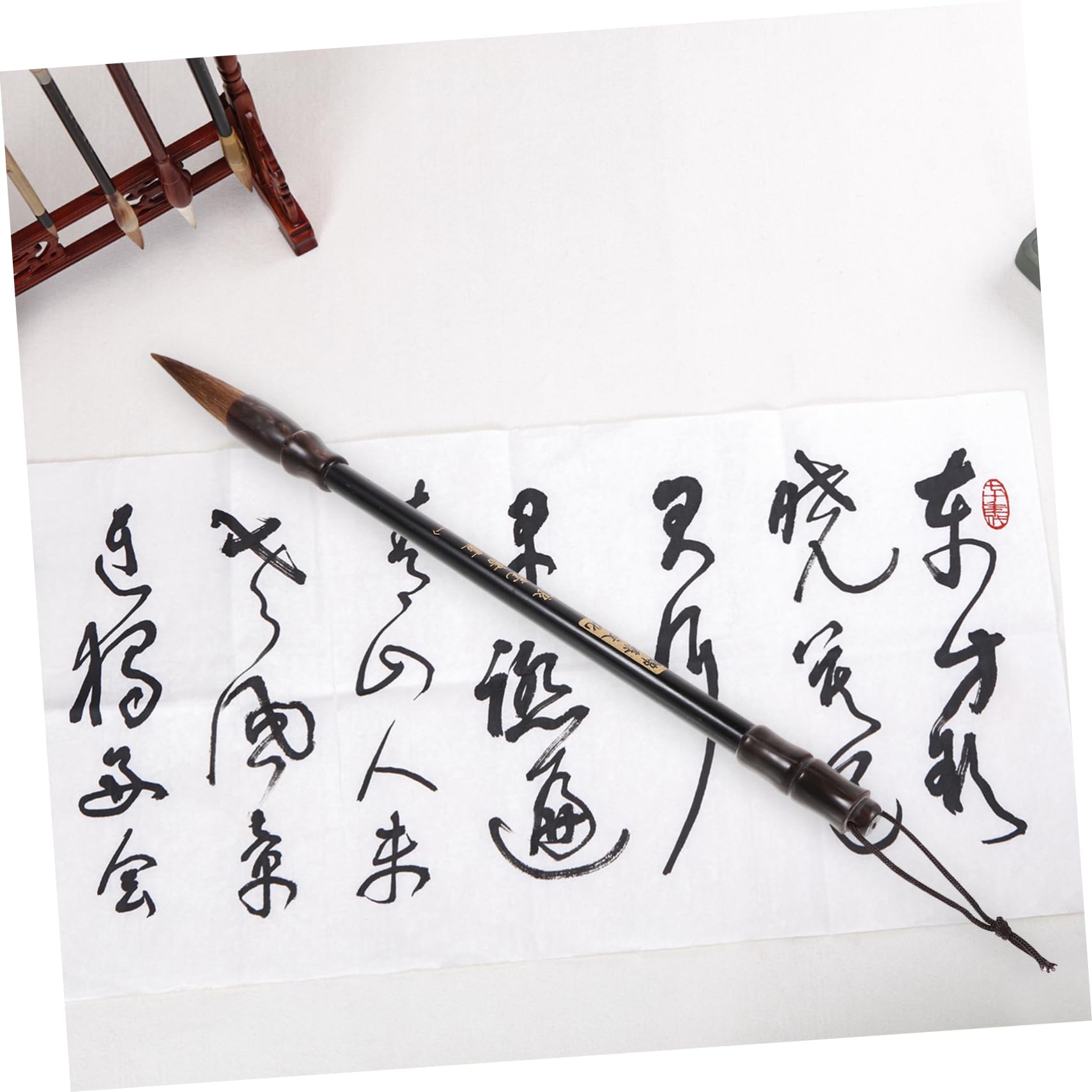 HOMSFOU 3 Pezzi Pennello per Calligrafia Professionale Pennello per Scrittura per Principianti Facile da Buona Assorbenza