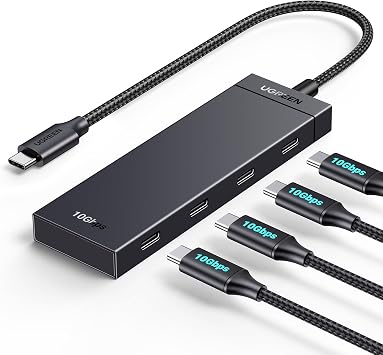 UGREEN USB C Hub 4 Ports, Multiple USB 3.2 Hub, 4x10Gbps Data Transfer