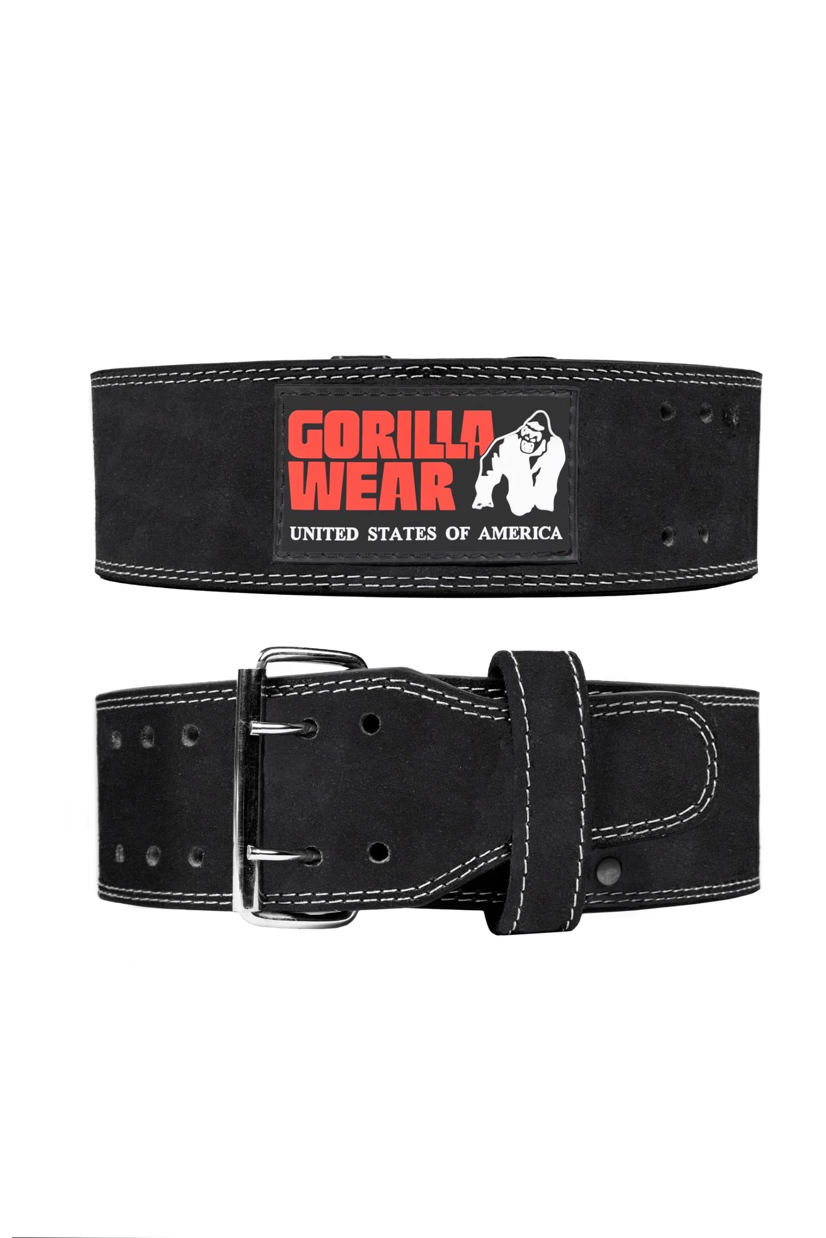 GORILLA WEARGORILLA WEAR 4-inch Leather Lifting Belt - Black S/M