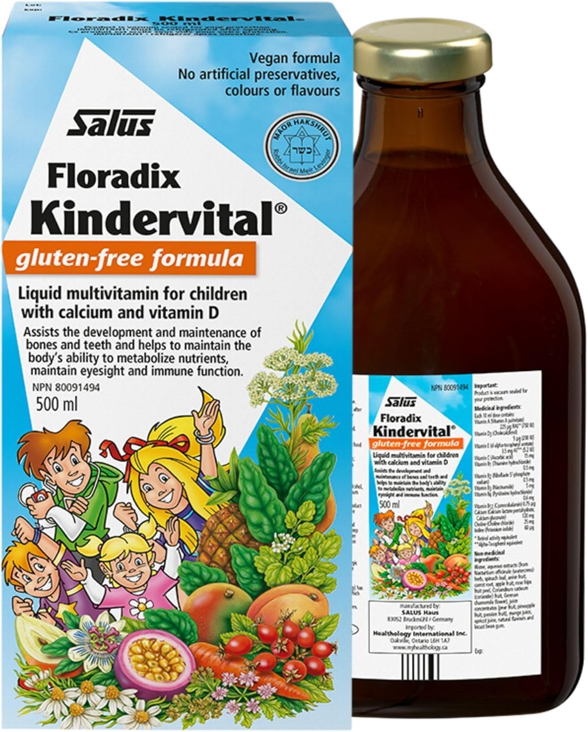 SALUS Kindervital Liquid Multivitamin for Children 500 milliliter